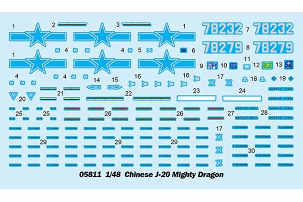 J-20 Mighty Dragon (Trumpeter 05811) 1/48