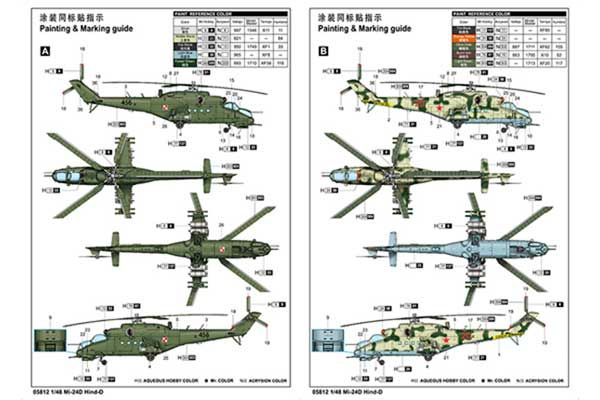 Ми-24Д Hind-D (TRUMPETER 05812) 1/48