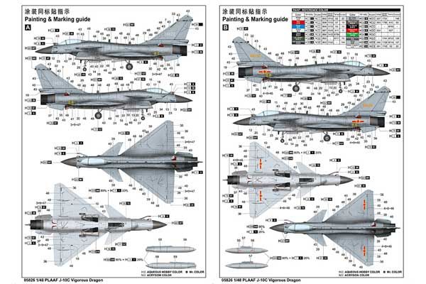 PLAAF J-10C Vigorous Dragon (Trumpeter 05826) 1/48