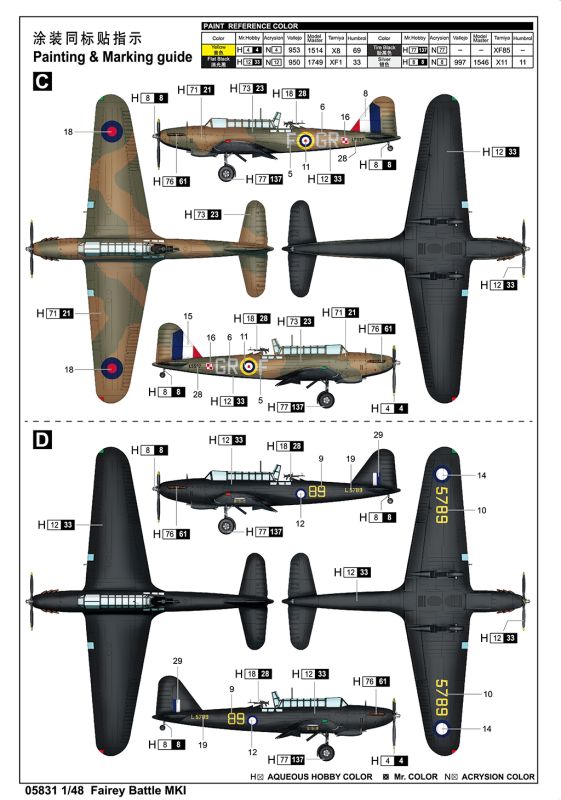 Fairey Battle MKI (Trumpeter 05831) 1/48