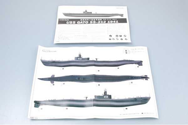 USS GATO SS-212 1941 (Trumpeter 05905) 1/144