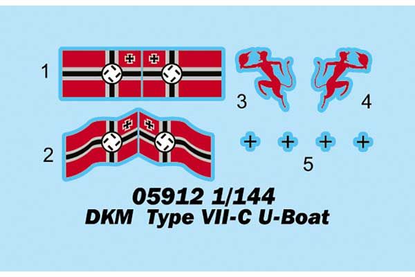 DKM Type VII-C U-Boat (TRUMPETER 05912) 1/144