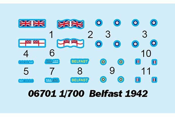 Belfast 1942 (Trumpeter 06701) 1/700