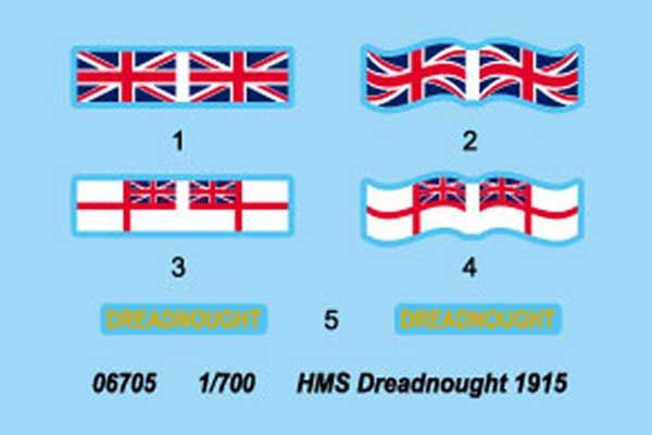 HMS Dreadnought 1915 (Trumpeter 06705) 1/700