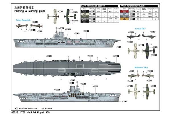 HMS Ark Royal 1939 (Trumpeter 06713) 1/700