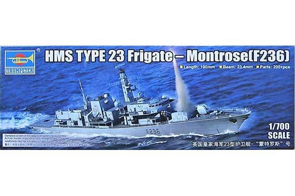 Фрегат HMS TYPE 23 – Montrose (F236) (Trumpeter 06720) 1/700 Фрегат HMS TYPE 23 – Montrose (F236) (Trumpeter 06720) 1/700