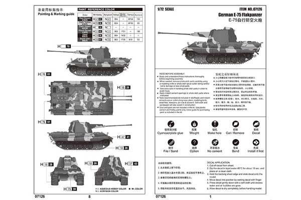 E-75 Flakpanzer (Trumpeter 07126) 1/72