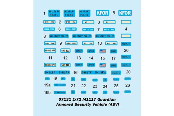 M1117 Guardian Armored Security Vehicle (ASV) (Trumpeter 07131) 1/72