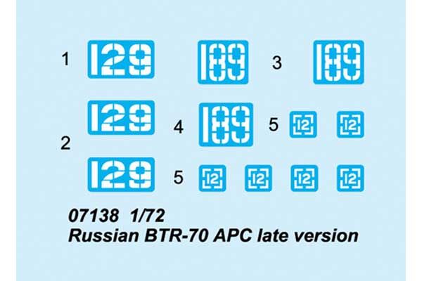 БТР-70 поздней версии (TRUMPETER 07138) 1/72