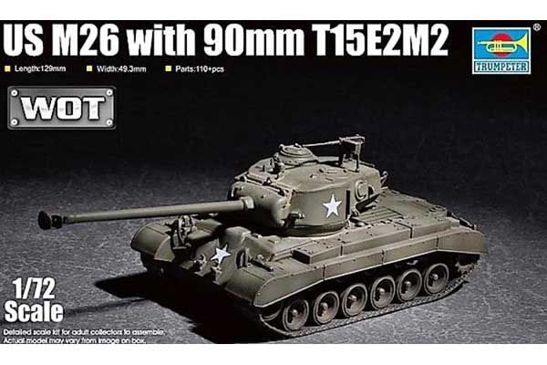 M26 з 90мм орудием T15E2M2 (Trumpeter 07170) 1/72 M26 з 90мм орудием T15E2M2 (Trumpeter 07170) 1/72