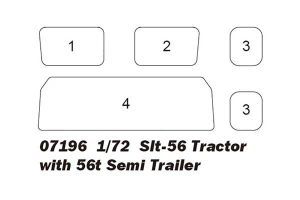 Slt-56 тягач с напівпричепом 56т (Trumpeter 07196) 1/72