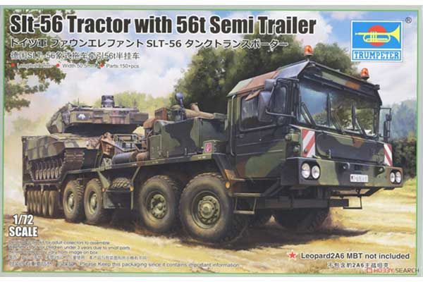 Slt-56 тягач с напівпричепом 56т (Trumpeter 07196) 1/72