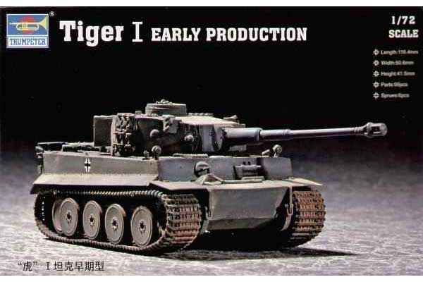Tiger I раннего производства (TRUMPETER 07242) 1/72 Tiger I раннего производства (TRUMPETER 07242) 1/72