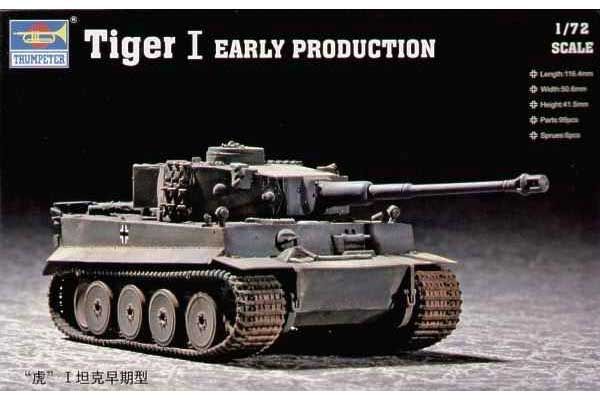 Tiger I раннего производства (TRUMPETER 07242) 1/72