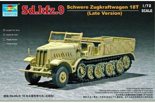 Sd.Kfz.9 Schwere Zugkraftwagen 18t (Trumpeter 07252) 1/72 Sd.Kfz.9 Schwere Zugkraftwagen 18t (Trumpeter 07252) 1/72