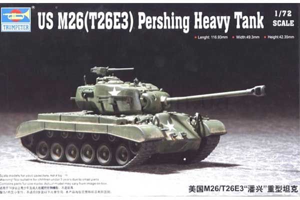 M26 (T26E3) Pershing тяжелый танк (Trumpeter 07264) 1/72 M26 (T26E3) Pershing тяжелый танк (Trumpeter 07264) 1/72