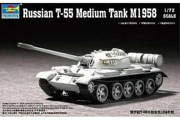 Т-55 средний танк (Trumpeter 07282) 1/72 Т-55 средний танк (Trumpeter 07282) 1/72