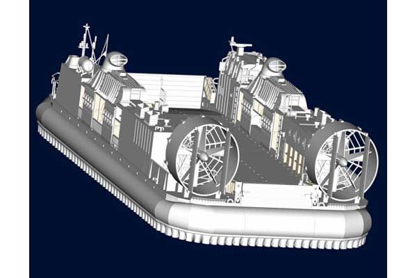 Десантный катер на воздушной подушке (LCAC) (Trumpeter 07302) 1/72