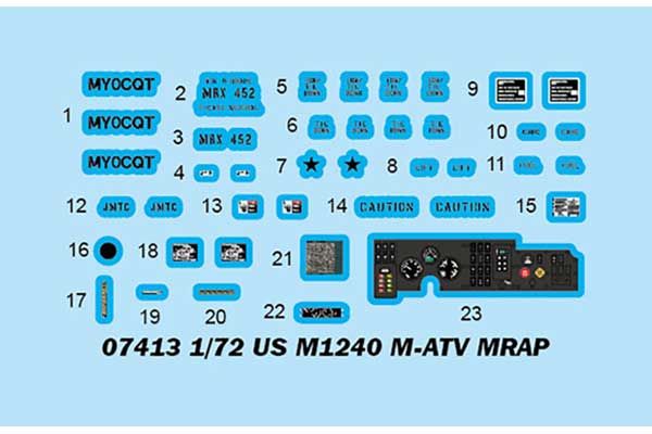 US M1240 M-ATV MRAP (Trumpeter 07413) 1/72