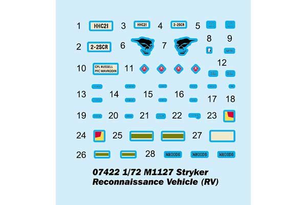 M1127 Stryker Reconnaissance Vehicle (RV) (Trumpeter 07422) 1/72