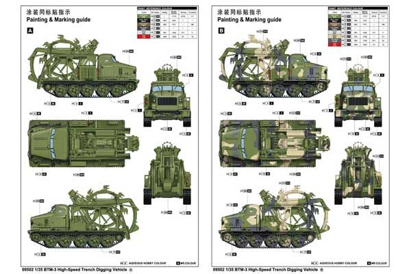 БТМ-3 быстроходная траншейная машина (Trumpeter 09502) 1/35