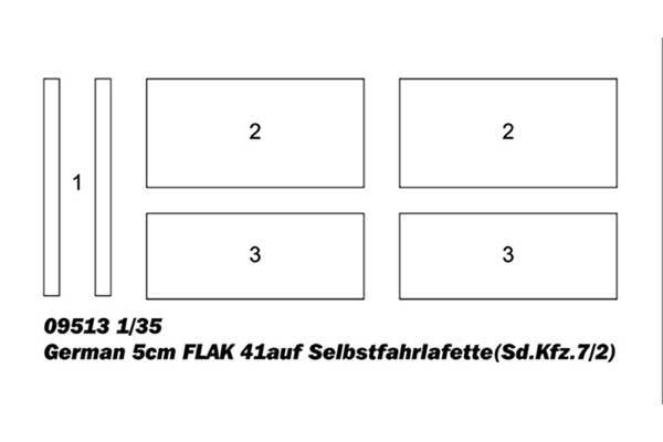 5cm FLAK 41auf Selbstfahrlafette(Sd.Kfz.7/2) (Trumpeter 09513) 1/35