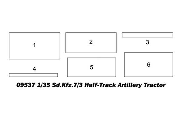 Sd.Kfz.7/3 Напівгусеничний артилерійський тягач (Trumpeter 09537) 1/35