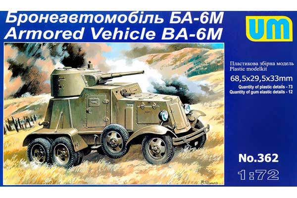 Бронеавтомобиль БА-6М (UNIMODELS 362) 1/72