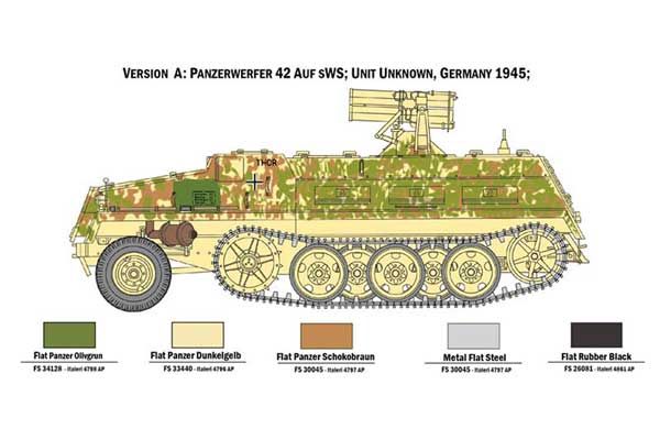 15 cm. Panzerwerfer 42 auf sWS (ITALERI 6562) 1/35
