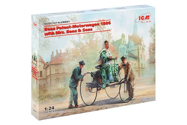 Автомобіль Бенца 1886 р. з фрау Бенц і синами (ICM 24041) 1/24