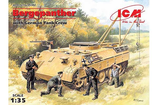 Burgepanther с немецким танковым экипажем (ICM 35342) 1/35