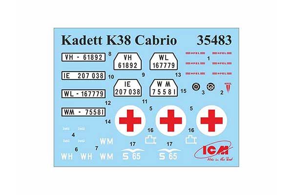 Kadett K38 Cabriolimousine (ICM 35483) 1/35