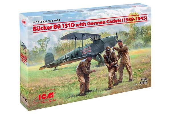 Bucker Bu 131D с немецкими кадетами (1939-1945 г.) (ICM 32034) 1/32