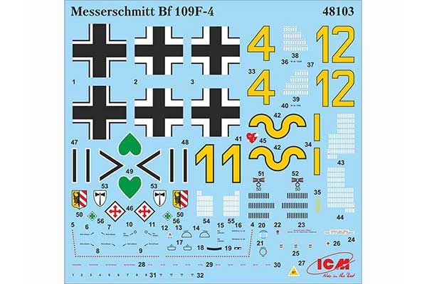 Bf 109F-2 з пілотами і техніками ВПС Німеччини (ICM 48803) 1/48