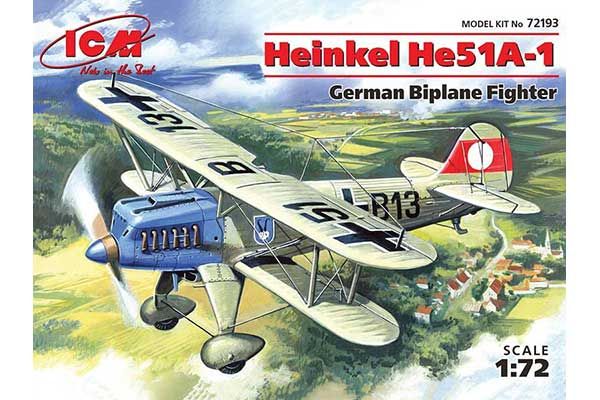Хейнкель Не-51 А-1 (ICM 72193) 1/72 Хейнкель Не-51 А-1 (ICM 72193) 1/72