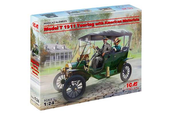 Model T 1911 Touring з американськими автолюбителями (ICM 24025) 1/24