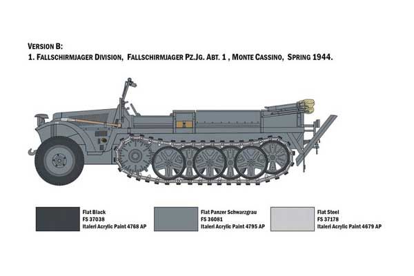 Sd.Kfz. 10 DEMAG D7 (ITALERI 6561) 1/35