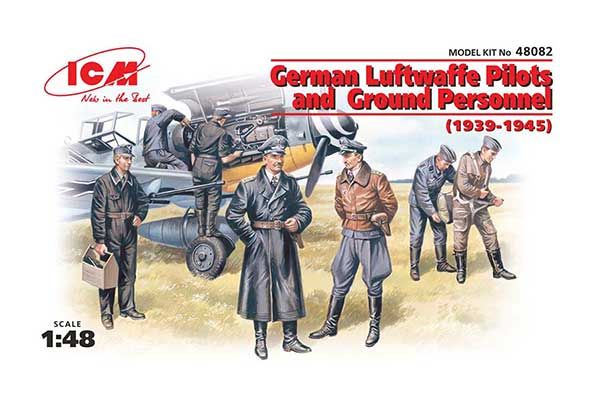 Немецкие пилоты и техники Люфтваффе (1939-1945) (ICM 48082) 1/48