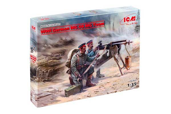 Германский пулеметный расчет MG08 IМВ (ICM 35711) 1/35