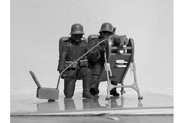 Германский пулеметный расчет MG08 IМВ (ICM 35711) 1/35