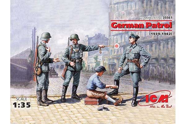 Германский патруль (1939-1942 гг.) (ICM 35561) 1/35
