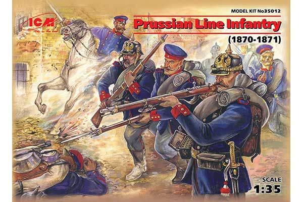 Прусская линейная пехота 1870-1871 гг (ICM 35012) 1/35 Прусская линейная пехота 1870-1871 гг (ICM 35012) 1/35