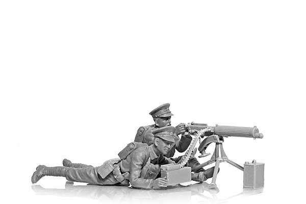 Расчет британского пулемета Vickers I МВ (ICM 35713) 1/35
